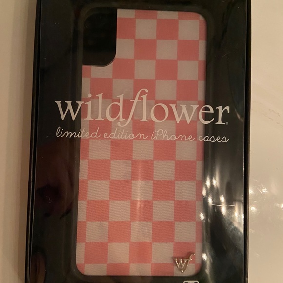 Wildflowers Other - Wildflower Pink Checkered IPhone X Phone Case